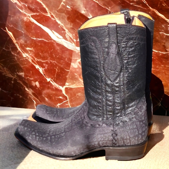 JE-VER real leather Cowboy boots Mexico Size 27.5, US Men's size 9/Woman's 10.5. - Picture 4 of 12